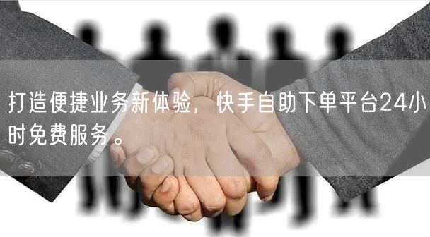 打造便捷业务新体验，快手自助下单平台24小时免费服务。