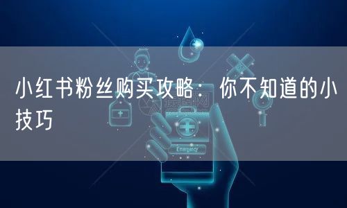 小红书粉丝购买攻略：你不知道的小技巧