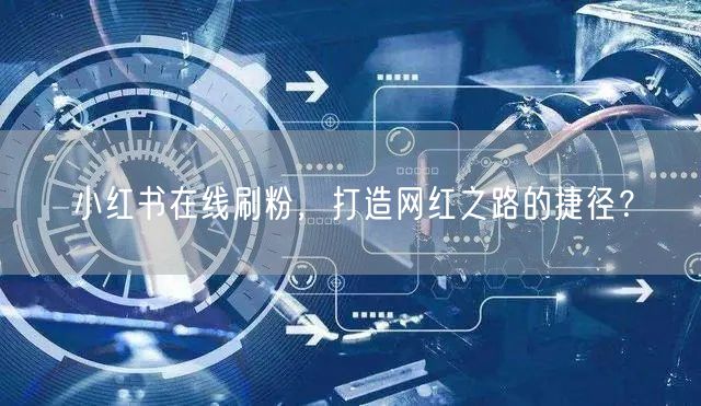 小红书在线刷粉,打造网红之路的捷径?